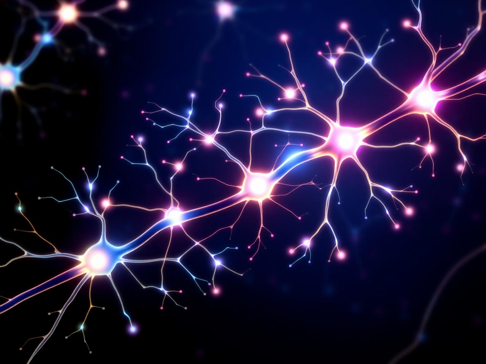 Rede de neurônios conectados por sinapses luminosas